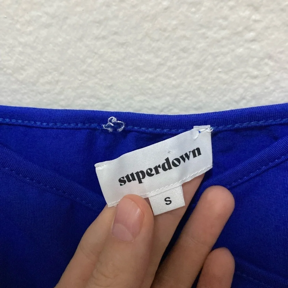 Superdown Royal Blue Mini Dress Size Small